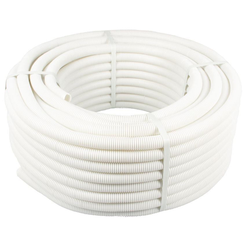 CENTAUR 25mm flexible conduit (pvc) white 50 meters
