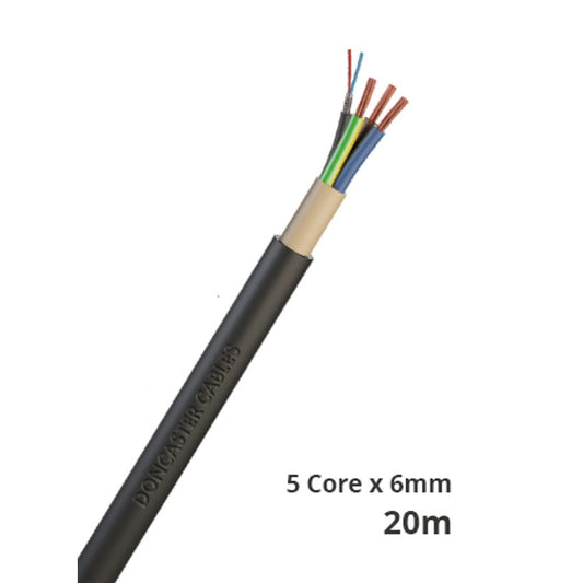 Doncaster Cables 6mm2 Five Core Cat5e EV Ultra Cable - 20m