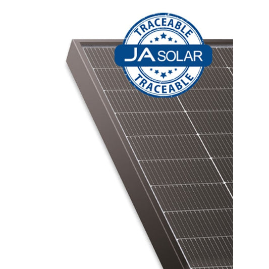 JA Solar 455W N-type Double Glass Bifacial LB Traceable with MC4-EVO2A connectors (Black Frame)