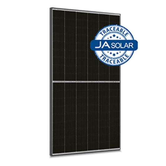 JA Solar 460W N-type Double Glass Bifacial LB Traceable with MC4-EVO2 connectors (Black Frame)