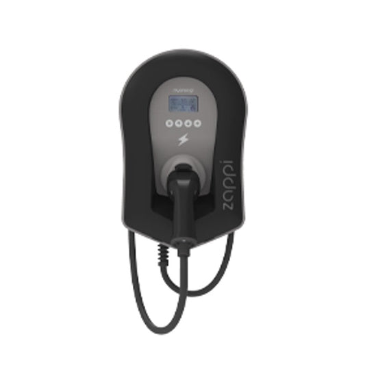 myenergi zappi ev charger 7kw to 22kw tethered black