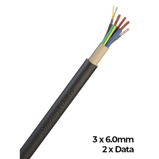 Doncaster Cables Powerwall Connect - AIO Cable Solution PW3 - 25m - 3 x 6.0mm - 2 x DATA