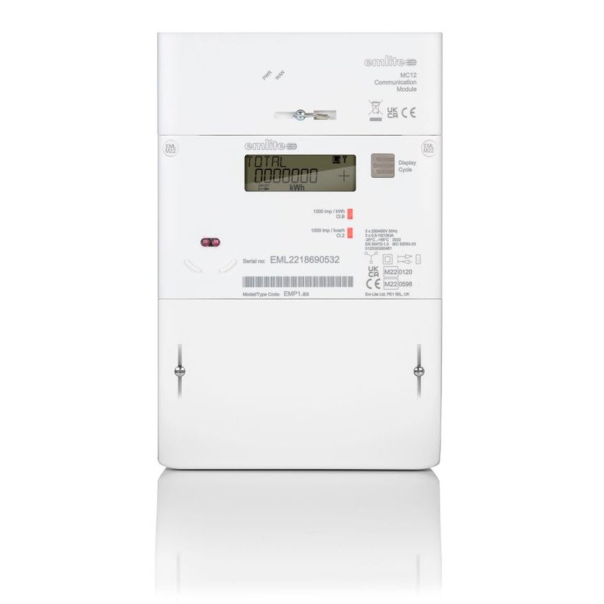 Emlite 3Phase 4wire 100AMP Direct Connected - c\w Modem and built in sim card (registered to Meteronline)