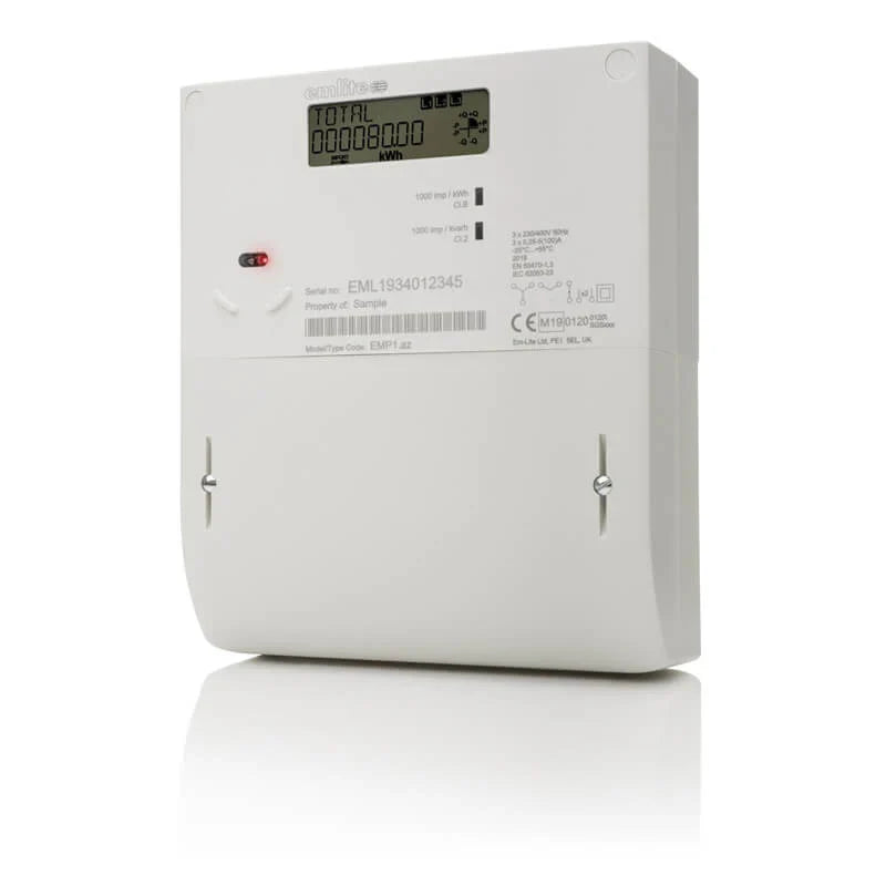 Emlite Bi-Directional 3-ph generation meter EMP1.av NET, 100A (1000 pulse/kWh)