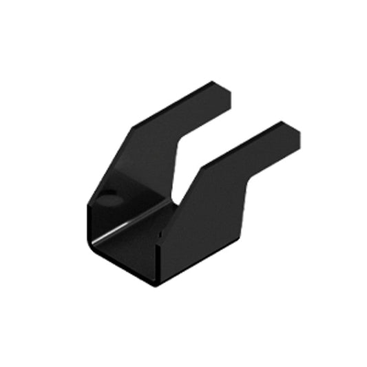 GSE IN ROOF - SINGLE END CLAMP V2023 - H16 - STEEL - BLACK W/ EPDM FOAM ATTACHED