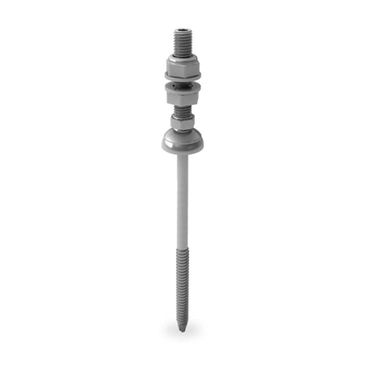 K2 Solarfastener M10x50 with fibre-cement seal for steel substructure 195mm
