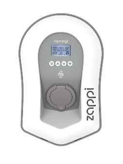Zappi Single Phase EV Charge Point 7kW Type 2 Untethered White