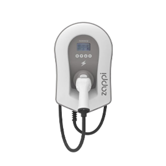 myenergi zappi ev charger 7kw to 22kw tethered white