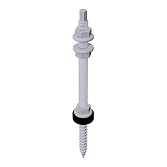 Schletter Hanger bolt kit 12x300 assembled - Wood Purlins