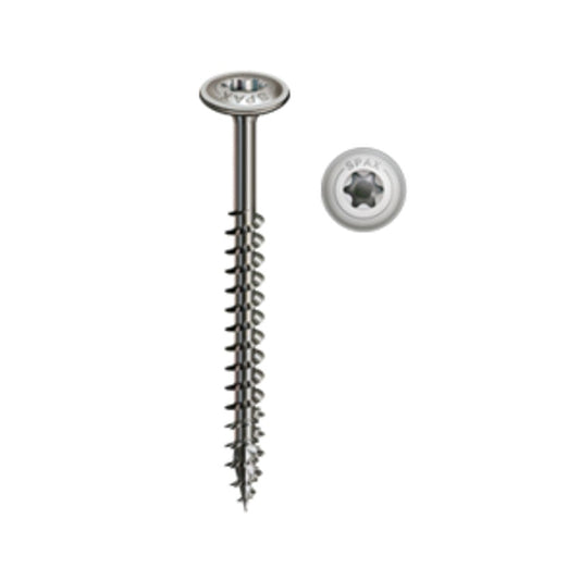 Spax Hi.Force T-Star Plus T30 6.0mm x 80mm A2 Stainless Steel (Pack of 100)